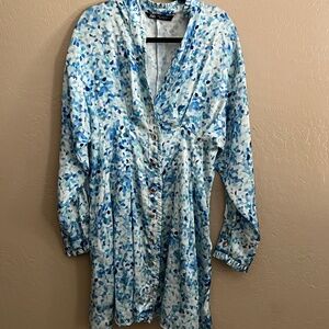 NWOT Zara Printed Shirt Dress